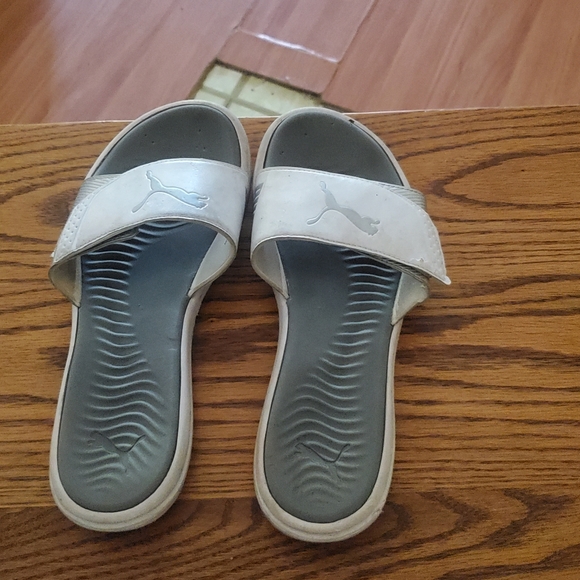 Puma Cool Cat Sport Pool Slide Sandals Womens Size 10 Sandals Casual White - Picture 2 of 3